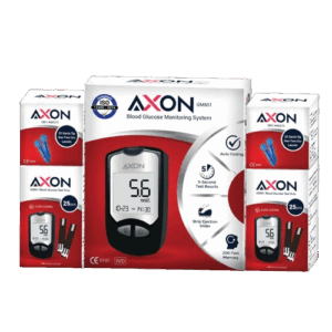 Axon Blood Glucose Monitoring System + Test Strips  + Lancets (GM501)