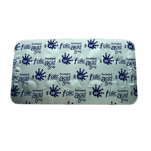 Sunward Folic Acid 5mg Tablet
